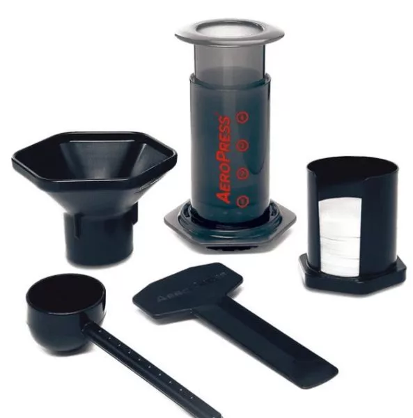 An image of AeroPress coffee equipment