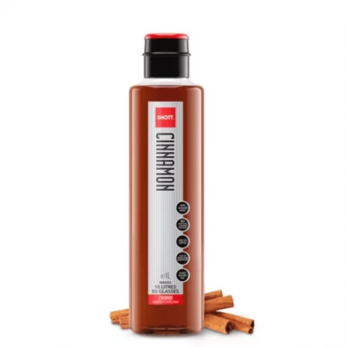 An image of a SHOTT cinnamon SYRUP bottle