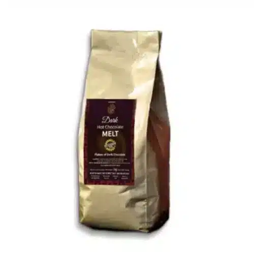 An image of a bag of dark hot chocolate melt