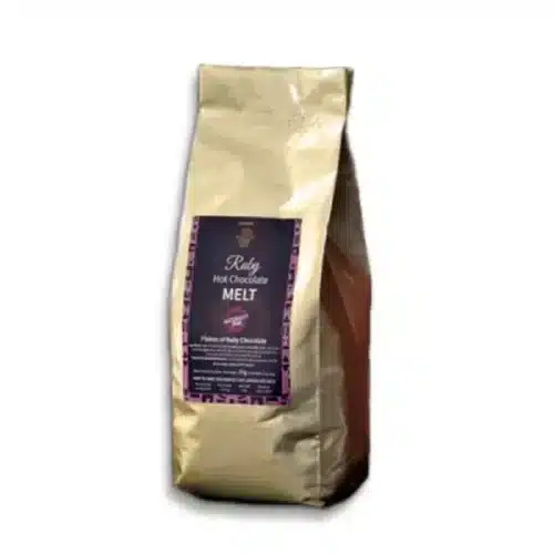 An image of a bag of ruby hot chocolate melt