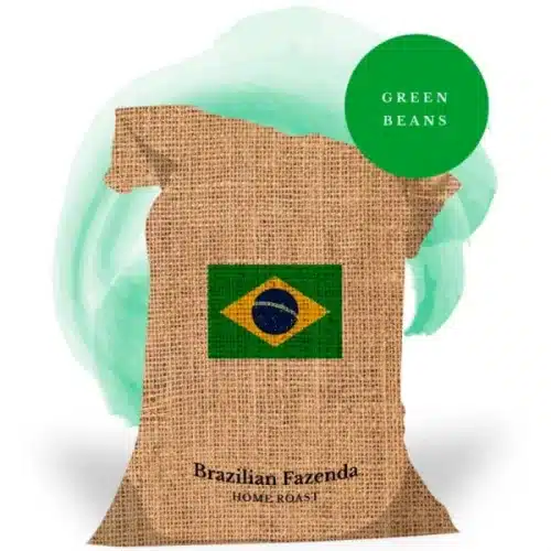 An image of a bag of Brazilian fazenda home roast coffee