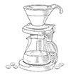 An image of a drawing of a coffee filter